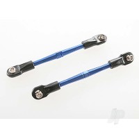 Turnbuckles, aluminium (Blue-anodised), toe links, 59mm (2 pcs) (assembled with rod ends & hollow balls) (requires 5mm aluminium wrench #5477)