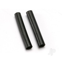 Heat shield tubing, fibreglass (2 pcs) (Black)