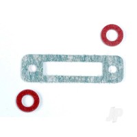 Exhaust header gasket (1pc) / gaskets, pressure fitting (2 pcs) (for side exhaust engines only)