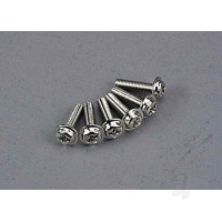 Screws, 3x12mm washerhead machine (6 pcs)