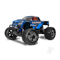 Stampede HD 1:10 2WD RTR Monster Truck, Blue (+ TQ 2-ch, XL-5, Titan 550, 7-Cell NiMH, 4A USB-C Charger)