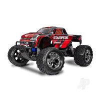 Stampede HD 1:10 2WD RTR Monster Truck, Red (+ TQ 2-ch, XL-5, Titan 550, 7-Cell NiMH, 4A USB-C Charger)