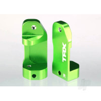 Caster blocks, 30-degree, Green-anodised 6061-T6 aluminium (left & right), suspension screw pin (2 pcs)