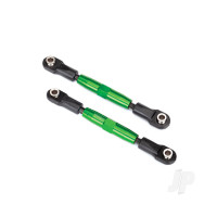 Camber links, Front (Tubes Green-anodised, 7075-T6 aluminium, stronger than Titanium) (83mm) (2 pcs) / rod ends (4 pcs) / aluminium wrench (1pc)