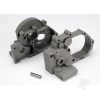 Gearbox halves (left & right) (Grey) with idler gear shaft