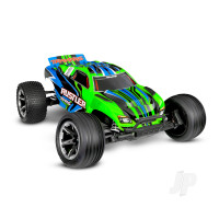 Rustler HD 1:10 2WD RTR Stadium Truck, Green (+ TQ 2-ch, XL-5, Titan 550, 7-Cell NiMH, 4A USB-C Charger, Clipless Body)