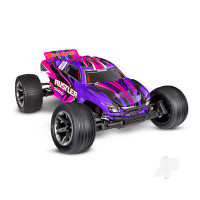 Rustler HD 1:10 2WD RTR Stadium Truck, Pink (+ TQ 2-ch, XL-5, Titan 550, 7-Cell NiMH, 4A USB-C Charger, Clipless Body)