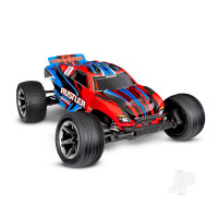 Rustler HD 1:10 2WD RTR Stadium Truck, Red (+ TQ 2-ch, XL-5, Titan 550, 7-Cell NiMH, 4A USB-C Charger, Clipless Body)