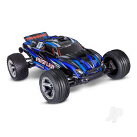 Rustler HD 1:10 2WD RTR Stadium Truck, Blue (+ TQ 2-ch, BL-2S, 3300Kv, 2S LiPo, USB-C Charger, Clipless Body)