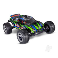 Rustler HD 1:10 2WD RTR Stadium Truck, Green (+ TQ 2-ch, BL-2S, 3300Kv, 2S LiPo, USB-C Charger, Clipless Body)