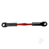 Turnbuckle, aluminium (Red-anodised), camber link, Rear, 49mm (1pc) (assembled with rod ends & hollow balls) (See part 3741X for complete camber link Set)