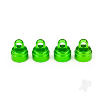 Shock caps, aluminium (Green-anodised) (4 pcs) (fits all Ultra shocks)