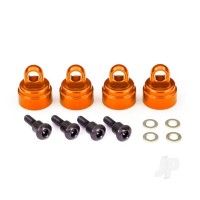 Shock caps, aluminium (Orange-anodised) (4 pcs) (fits all Ultra Shocks)