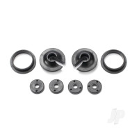 Spring retainers, upper & lower (2 pcs) / piston head Set (2-hole (2 pcs) / 3-hole (2 pcs))