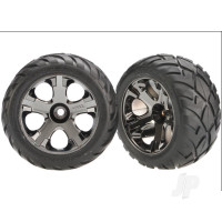 Wheels & Tyres, Assembled Glued Anaconda Tyres (Nitro Front) (1 Left, 1 Right)