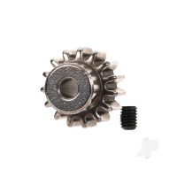Gear, 15-T pinion (32-pitch) (fits 3mm shaft)/ set screw