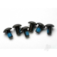 Screws, 4x6mm button-head machine (hex drive) (with threadlock) (6 pcs)