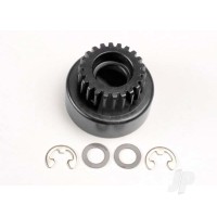 Clutch bell, (22-tooth) / 5x8x0.5mm fibre washer (2 pcs) / 5mm e-clip (requires #4611-ball bearings, 5x11x4mm (2 pcs))