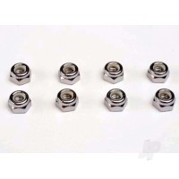 Nuts, 5mm nylon locking (8 pcs)