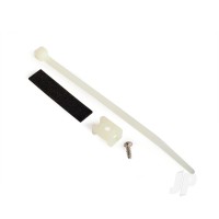 Attachment bracket, plug / foam tape / tie wrap / 3x10mm wst screw (old style, replace with 4132)