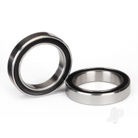 Ball bearings, Black rubber sealed (15x21x4mm) (2 pcs)