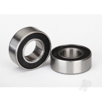 Ball bearings, Black rubber sealed (7x14x5mm) (2 pcs)