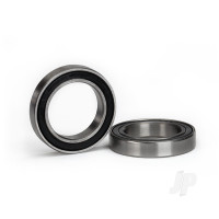 Ball bearings, Black rubber sealed (15x24x5mm) (2 pcs)