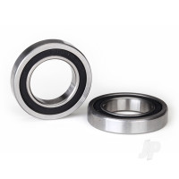Ball bearings, Black rubber sealed (15x26x5mm) (2 pcs)