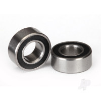 Ball bearings, Black rubber sealed (5x10x4mm) (2 pcs)