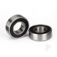 Ball bearings, Black rubber sealed (6x12x4mm) (2 pcs)