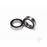 Ball bearings, Black rubber sealed (10x15x4mm) (2 pcs)