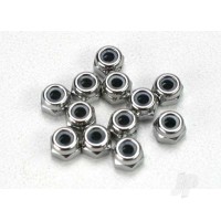 Nuts, 2.5mm nylon locking (12 pcs)
