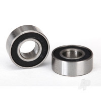 Ball bearings, Black rubber sealed (6x13x5mm) (2 pcs)