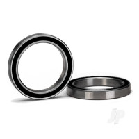Ball bearing, Black rubber sealed (20x27x4mm) (2 pcs)