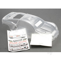 Body, Revo (Platinum Edition) (Clear, requires painting) / Decal sheet