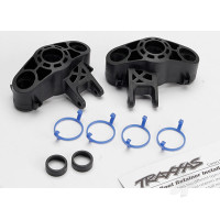 Axle carriers, left & right (1 each) (use with larger 6x13mm ball bearings) / bearing adapters (for 6x12mm ball bearings) (2 pcs) / dust boot retainers (4 pcs)