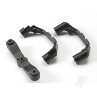 Mount, steering arm / steering stops (2 pcs) (lower hinge pin retainer) (includes standard and maximum throw steering stops)