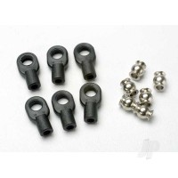 Rod ends, Small, with hollow balls (6 pcs) (for Revo steering linkage)