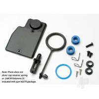Rebuild kit, fuel Tank (includes: mounting post, grommets (2 pcs), Tank guard, mounting clips (2 pcs), cap o-ring, cap o-ring retainer, cap pull ring, spring, hardware)