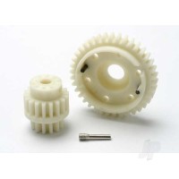 Gear Set, 2-speed wide ratio (2nd speed gear 38T, 13T-18T input gears, hardware)