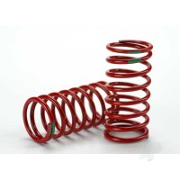 Spring, shock (Red) (GTR) (3.5 rate Green) (1 pair)