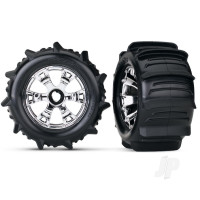 Wheels & Tyres, Assembled Glued Paddle Tyres (2 pcs)