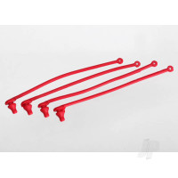 Body clip retainer, Red (4 pcs)