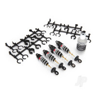 Big Bore shocks (Hard-anodised & PTFE-coated T6 aluminium) (assembled with TiN shafts and springs) (Front & Rear) (4 pcs)