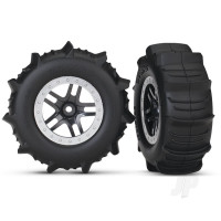Wheels & Tyres, Assembled Glued Paddle Tyres (2 pcs)