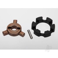 Cush drive key / pin / elastomer damper