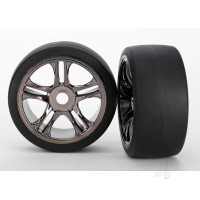 Wheels & Tyres, Assembled Glued Slick Tyres (Rear) (2 pcs)