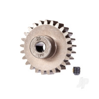Gear, 25-T pinion (1.0 metric pitch) (fits 5mm shaft)/ set screw (for use only with steel spur gears)