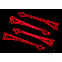 LED lens, Red (4 pcs)