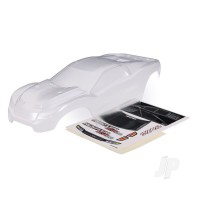 Body, Rustler 4X4 (Clear, requires painting) / window, grille, lights decal sheet